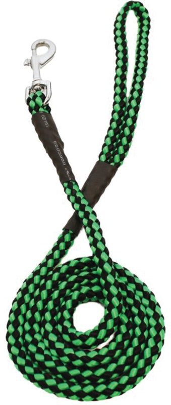 Digger's 11331 Braided Lead, 48 in L, Green/Red/Yellow, S Breed