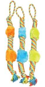 Chomper WB15523 Dog Toy, M/L, Plush, Plush/Rope