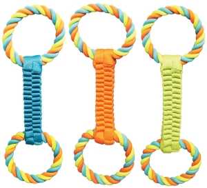 Chomper WB15526 Dog Toy, Ballistic Weave and Rope Tug, Nylon