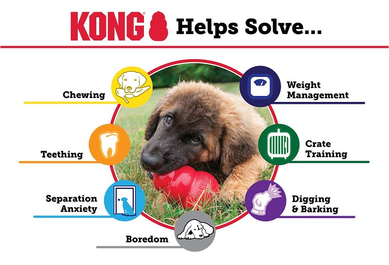 Kong Classic KXL Dog Toy, L/XL, Chew, Classic, Rubber, Red