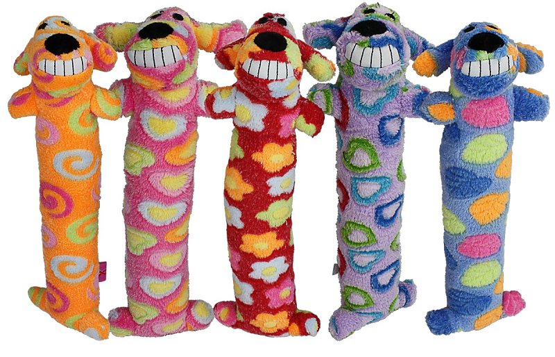 multipet MP478400 Dog Toy, Loofa, Plush, Assorted