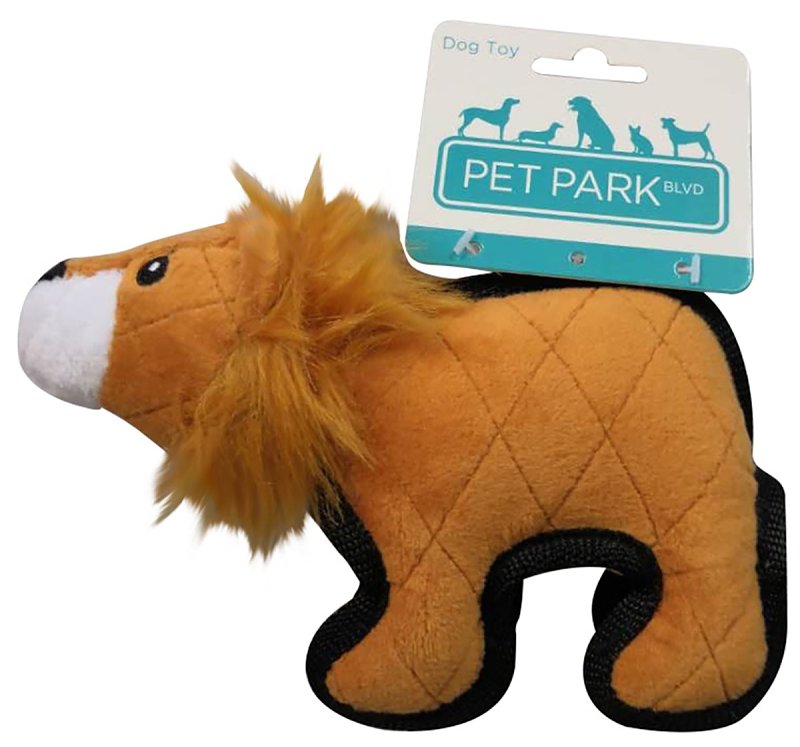 Pet Park Blvd US2021 14 13 Dog Toy, Small, Chew, Tuffimals Lion