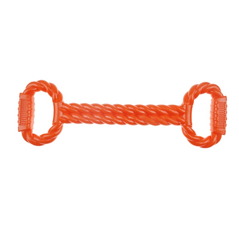 Infinity ZD2057 12 Dog Toy, Tug with Handle, TPR, Orange