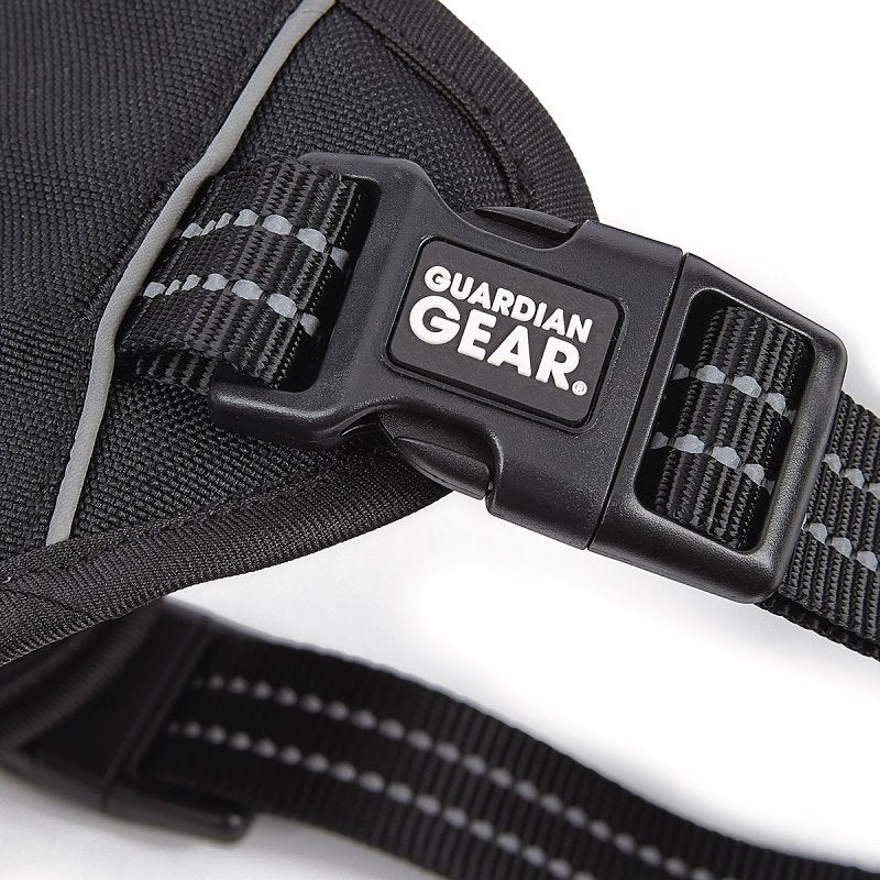 Guardian Gear ZA0031 20 30 Reflective Harness, 24 to 35 in, Fastening Method: O-Ring Strap, Nylon Harness, Jet Black