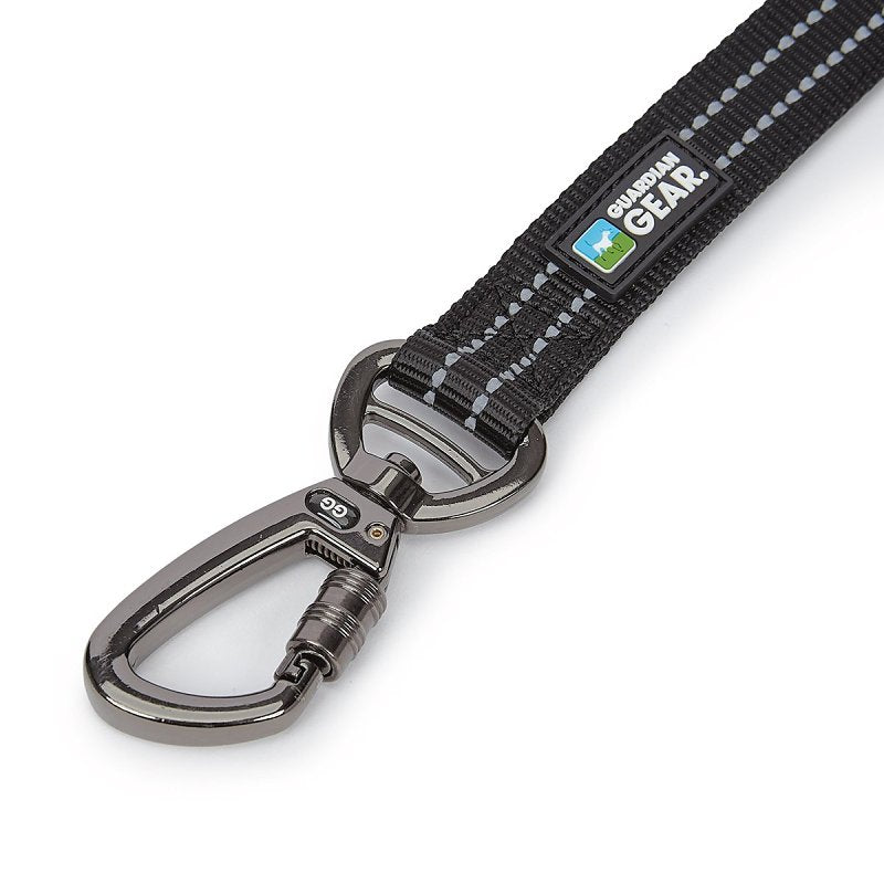 Guardian Gear ZA5172 06 30 Reflective Dog Leash, 6 ft L, Nylon Line, Black, Fastening Method: Snap