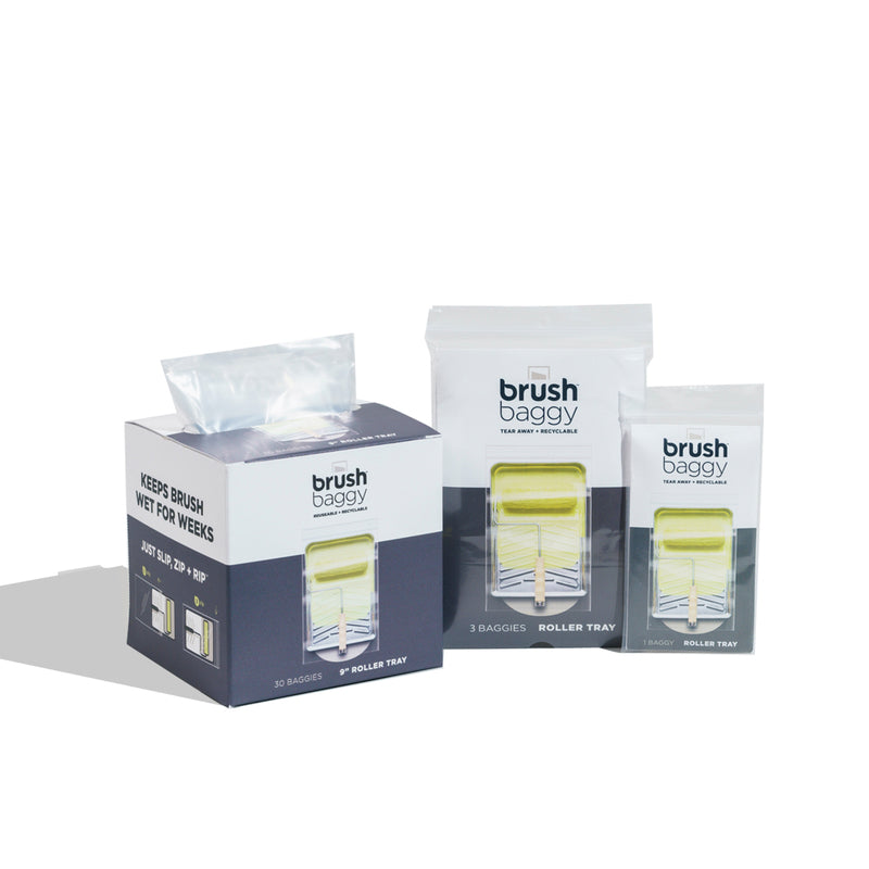 BrushBaggy 17.75 in. W X 20.75 in. L Clear Polypropylene Paint Tray Baggy, Pack of 16