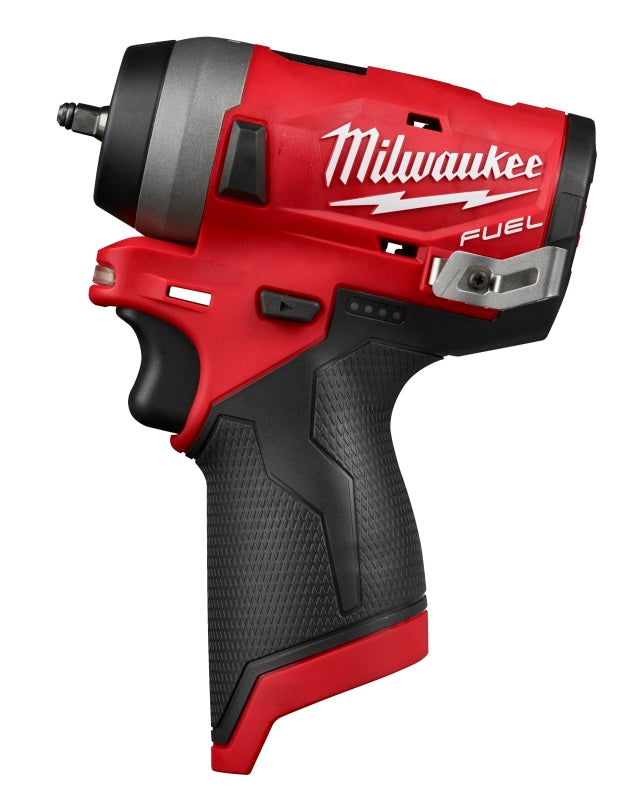 Milwaukee 2552-20 Impact Wrench, Tool Only, 12 V, 2.4 Ah, 1/4 in Drive, Straight Drive, 4300 ipm, 3200 rpm Speed