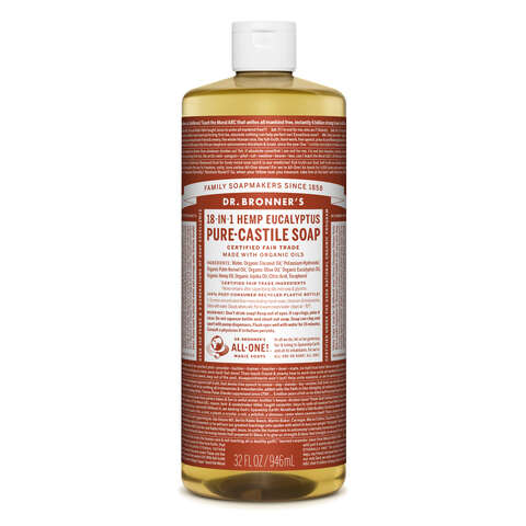 Dr. Bronner's Organic Eucalyptus Scent Pure-Castile Liquid Soap 32 oz 1 pk, Pack of 12
