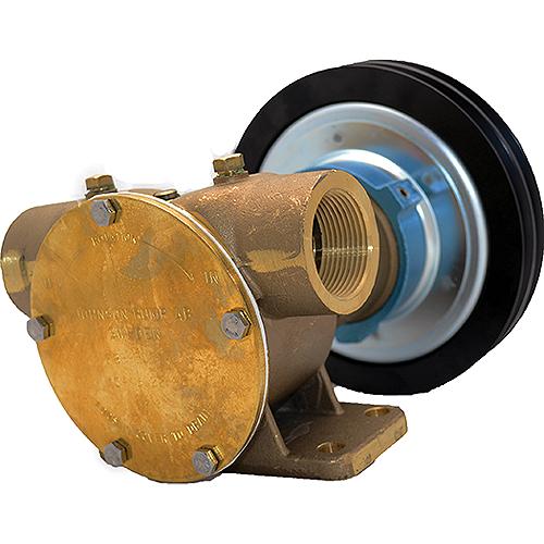 Johnson Pump F8B-5 1-1/4″ NPT Electric Clutch Pump ,12 V,2xA Pulley