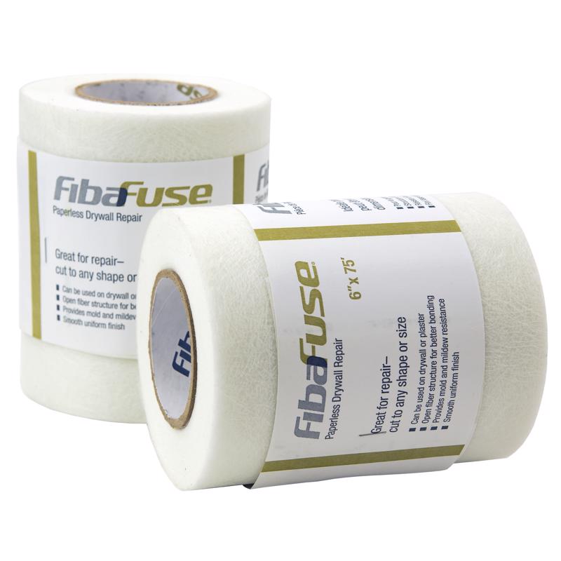 Saint-Gobain ADFORS FibaFuse Paperless 75 ft. L X 6 in. W White Wall Repair Fabric
