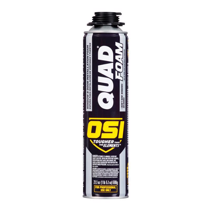 OSI Quad Tan Foam Window and Door Foam Sealant 21.1 oz, Pack of 12