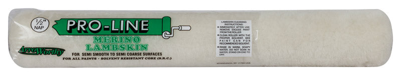 ArroWorthy Pro-Line Lambskin 18 in. W X 1/2 in. Paint Roller Cover 1 pk