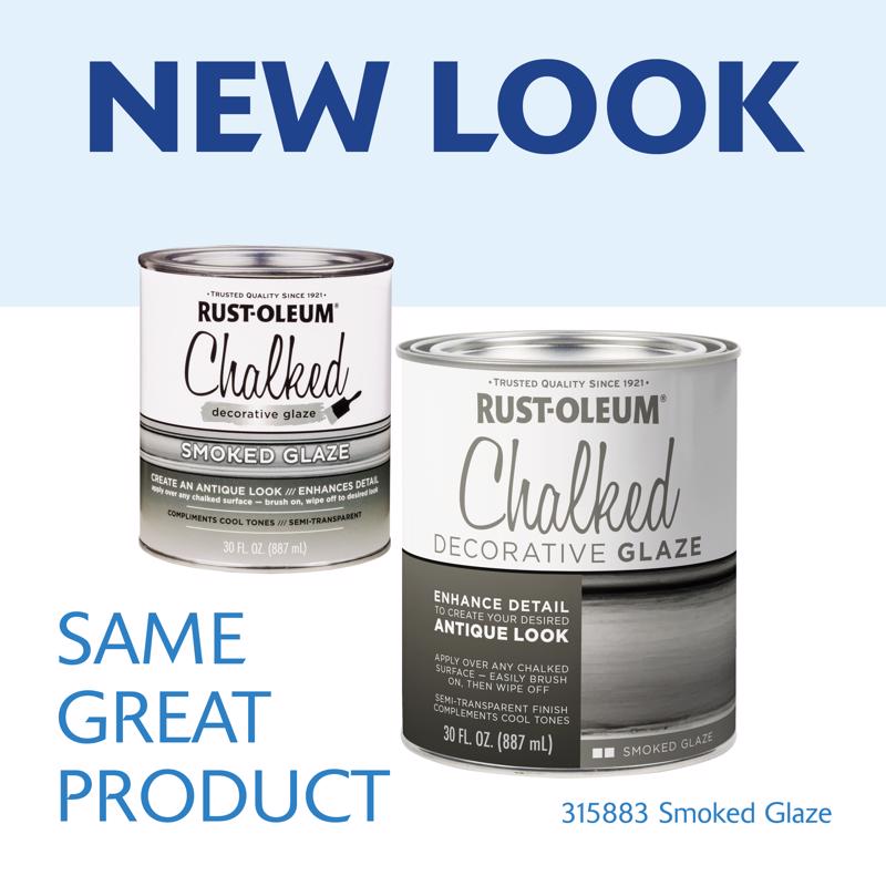 Rust-Oleum Chalked Smoked Decorative Glaze 30 oz, Pack of 2