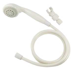 Boston Harbor S2254G22WH Handheld Showerhead, 1.75 gpm, 1/2-14 NPT in Connection, Threaded, 5 -Spray Function, PVC