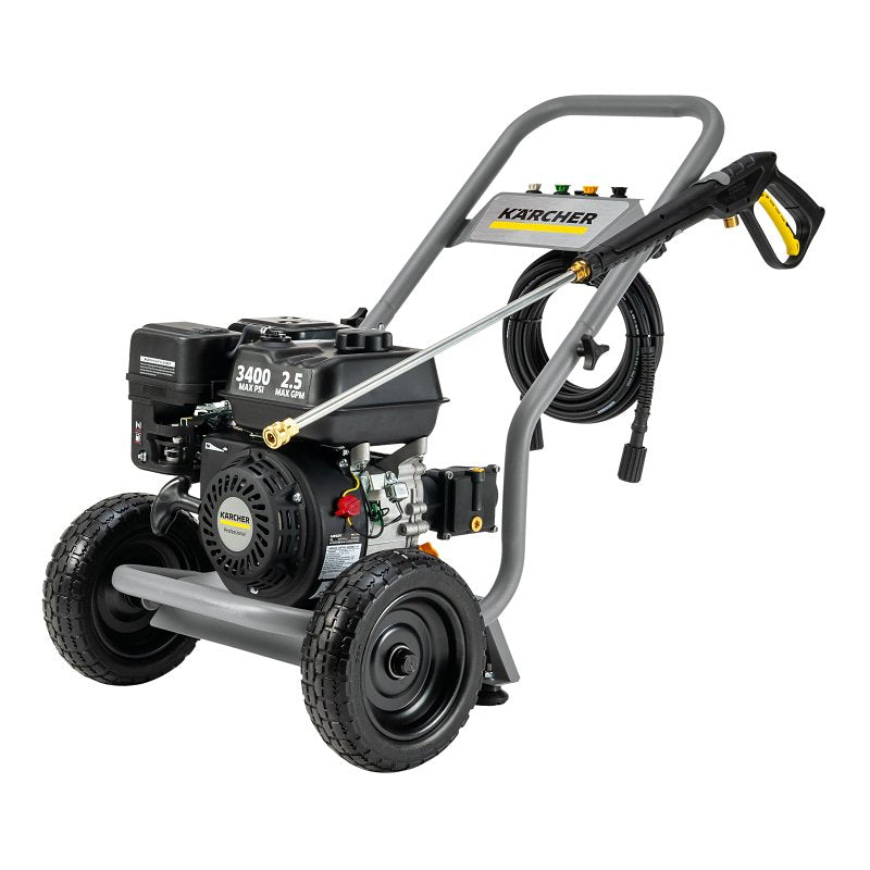 Karcher 1.107-534.0 Gas Pressure Washer, Unleaded Gasoline, 5.9 hp, 212 cc Engine Displacement, 3400 psi Operating