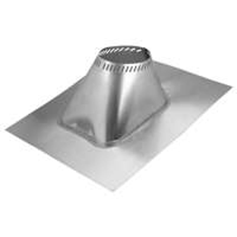 Selkirk SURE-TEMP Premium Series 207830 Roof Flashing, 31-7/8 in OAL, 27 in OAW, 7 in Pipe, Galvanized Steel