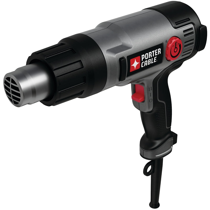 Porter-Cable PC1500HG Heat Gun, 11.7 A, 19 cfm Air, 120 to 1150 deg F, Includes: Integrated Hanging Hook