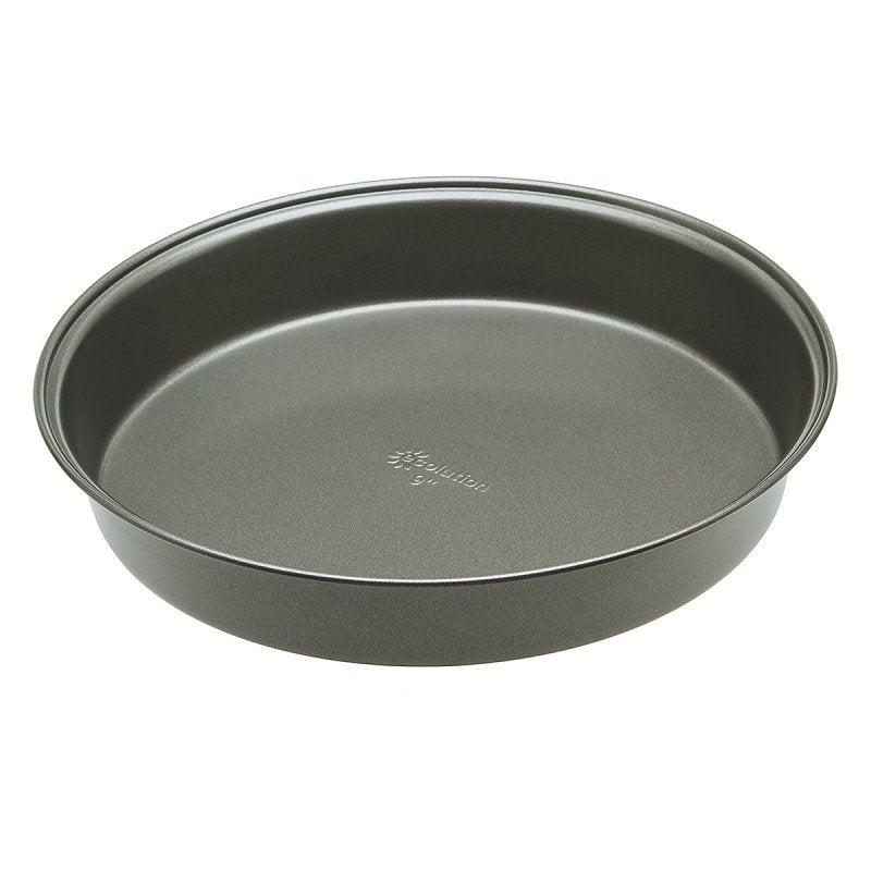 Ecolution BakeIns Series EIGY-3423 Cake Pan, Round, 9 in Dia, Carbon Steel, Non-Stick: Yes, Dishwasher Safe: Yes