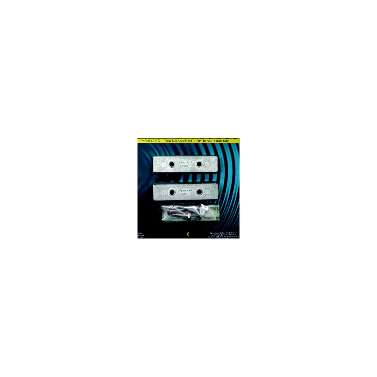 Martyr Bennett Trim Tab Anode Kit
