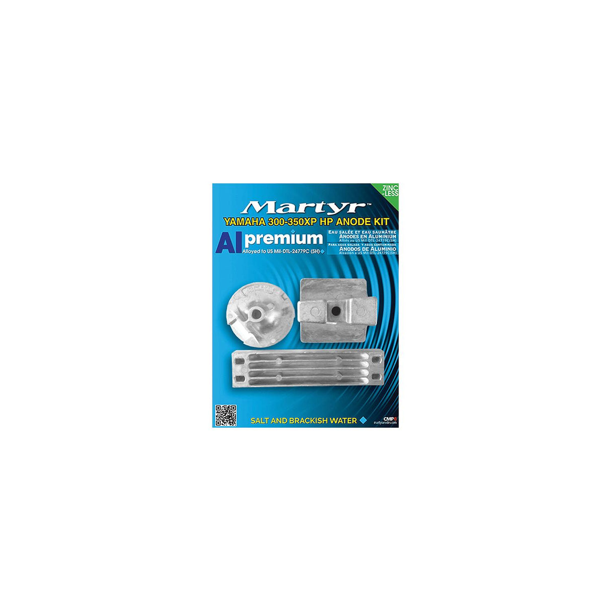 Martyr Clamp Shaft Anode With Stainless Steel Slotted Head