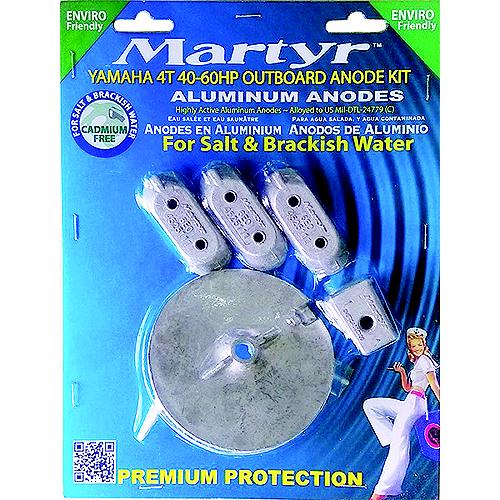 Martyr Anode Kit For Yamaha 60-90 HP Outboards, Magnesium