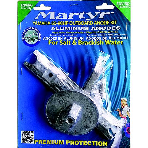 Martyr Anode Kit For Yamaha 60-90 HP Outboards, Zinc