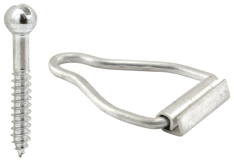 Make-2-Fit PL 7768 Screen Channel Bail Latch, 1-9/16 in L Dimensions, Aluminum, Mill, Silver