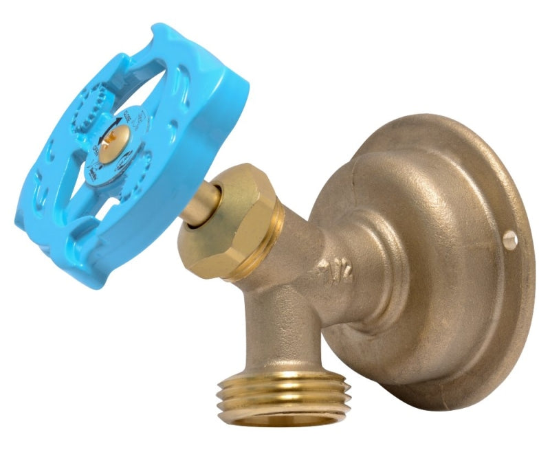 SharkBite 24626LF Hose Bibb, 1/2 x 3/4 in Connection, MHT, 200 psi Pressure, Multi-Turn Lever Actuator, Brass Body