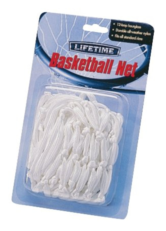Lifetime Products 0750 Basketball Net, 21 in L, 14 in W, Nylon, White