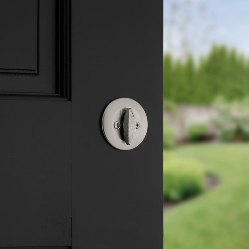 Kwikset 660 Series 660 15 SMT Deadbolt, 3 Grade, Keyed Key, Zinc, Satin Nickel, 2-3/8 to 2-3/4 in Backset, KW1 Keyway