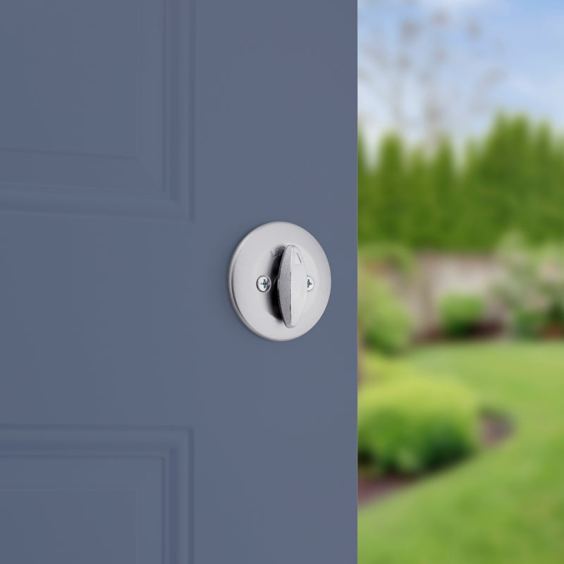 Kwikset 660 Series 660M 26D SMT C Deadbolt, 3 Grade, Keyed Key, Zinc, Satin Chrome, 2-3/8 to 2-3/4 in Backset