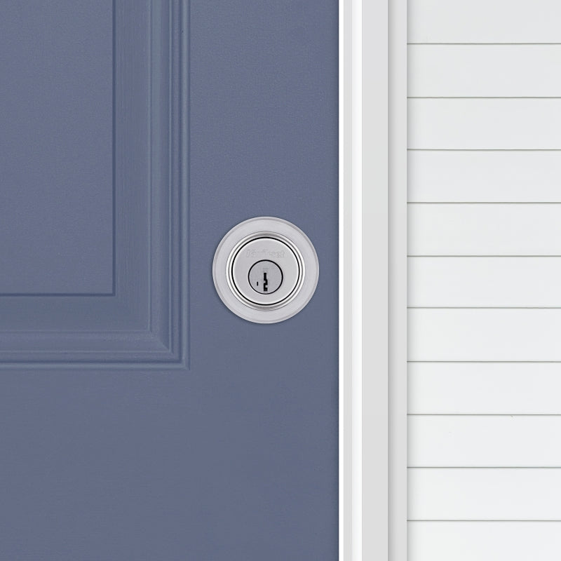 Kwikset 660 Series 660M 26D SMT C Deadbolt, 3 Grade, Keyed Key, Zinc, Satin Chrome, 2-3/8 to 2-3/4 in Backset