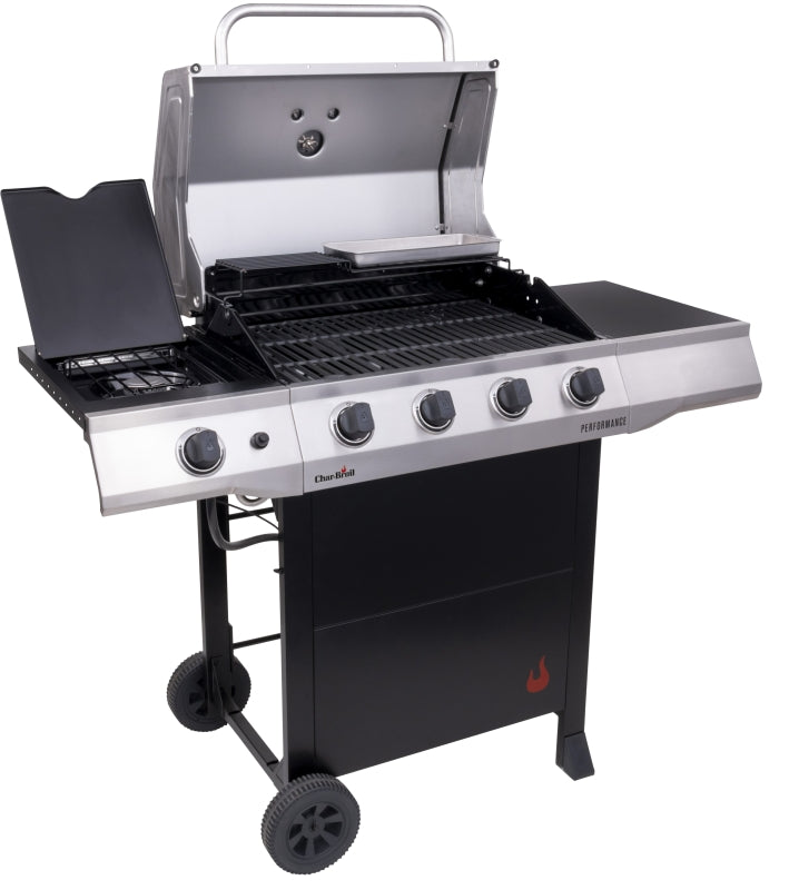 Char-Broil Performance Series 463351021 Gas Grill with Chef's Tray, 32,000 Btu/hr BTU, Liquid Propane, 4-Burner