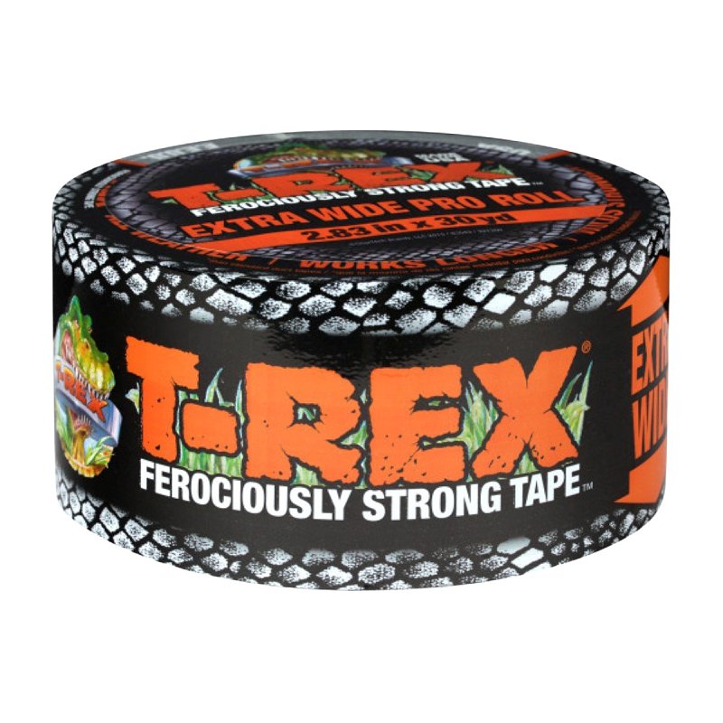 T-Rex 4614152 Duct Tape, 25 yd L, 2.83 in W, Cloth Backing, Gun Metal Gray