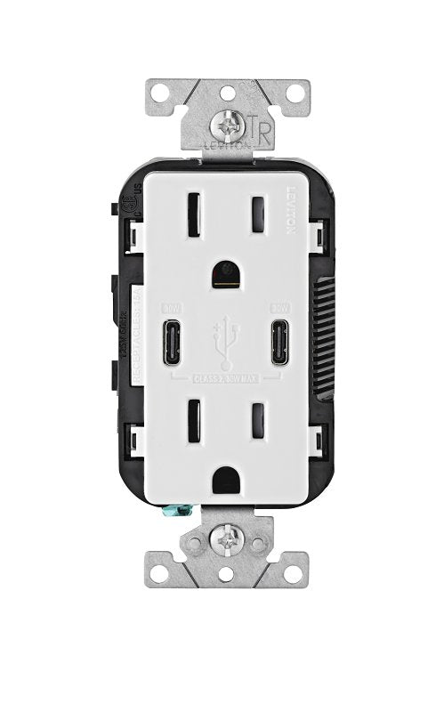 Decora PJ263-I Wallplate, 4.88 in L, 6-3/4 in W, 3-Gang, Thermoplastic Nylon, Ivory