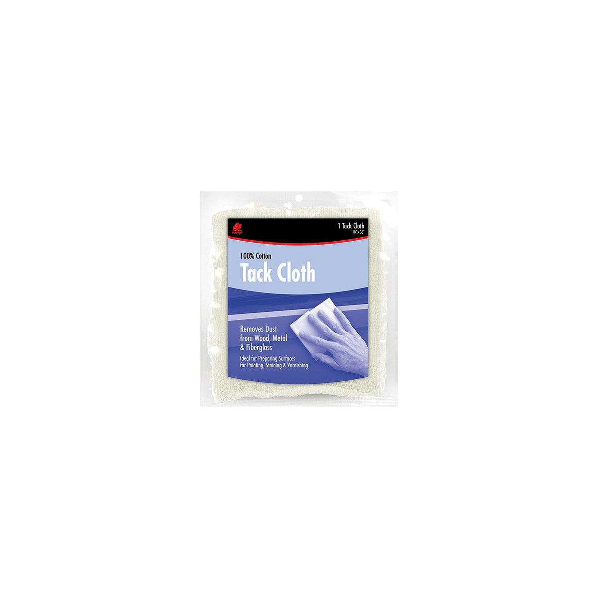 Cotton Tack Cloth, White, Pack of 12