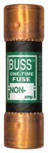 Bussmann NON-40 Fuse, 40 A, 250 VAC, 125 VDC, 50 kA Interrupt, Melamine Body, Cartridge Fuse, Pack of 10