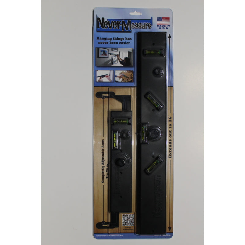 NeverMeasure 22 in. L X 8 in. W Distance Measure 36 in. Black 2 pc