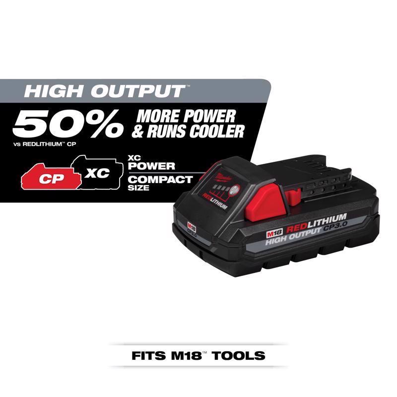 Milwaukee M18 REDLITHIUM CP 3 Ah Lithium-Ion Battery and Charger Starter Kit 2 pc