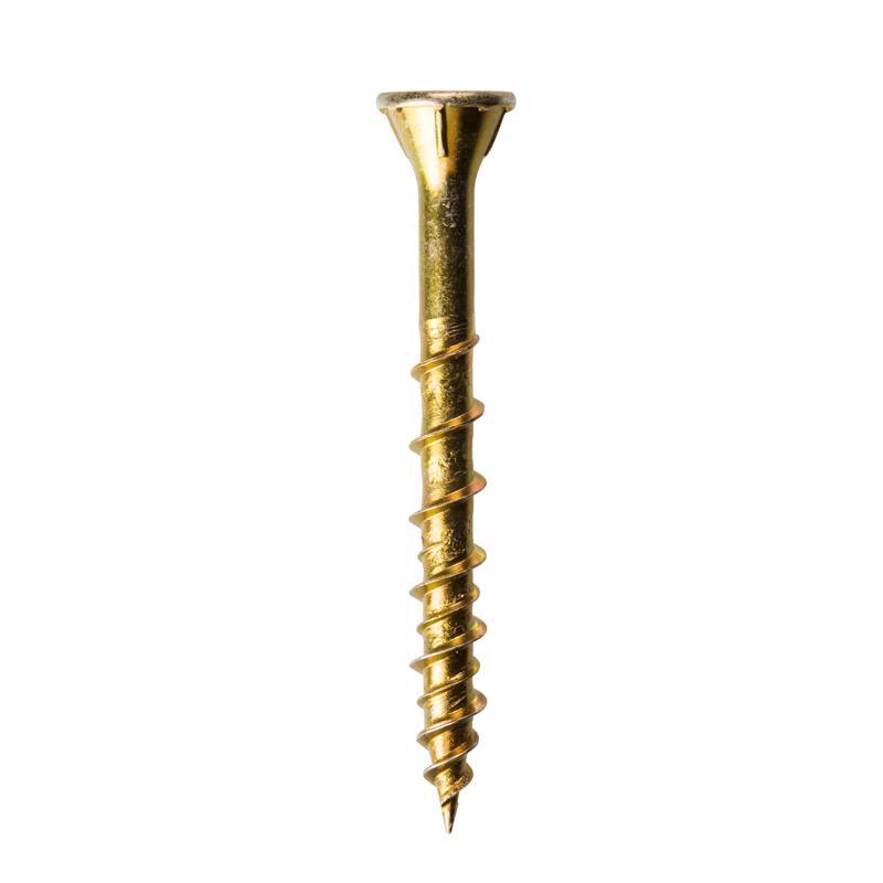 Simpson Strong-Tie Quik Drive No. 9 X 1-3/4 in. L Lobe Yellow Zinc High/Low Collated Subfloor Screws