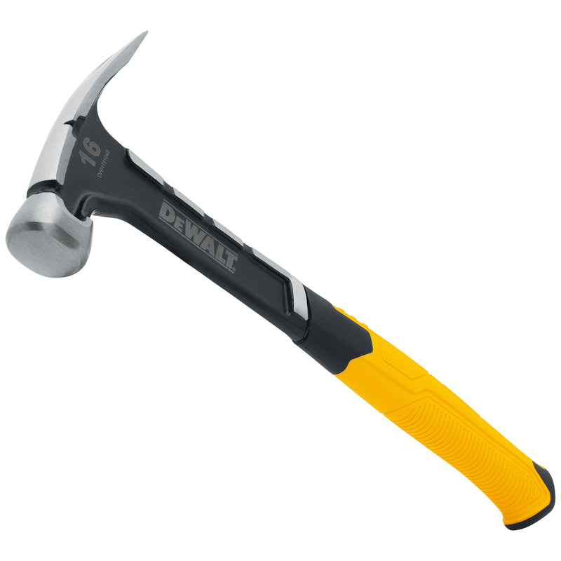DeWalt 16 oz Smooth Face Rip Claw Hammer 7.50 in. Steel Handle, Pack of 2