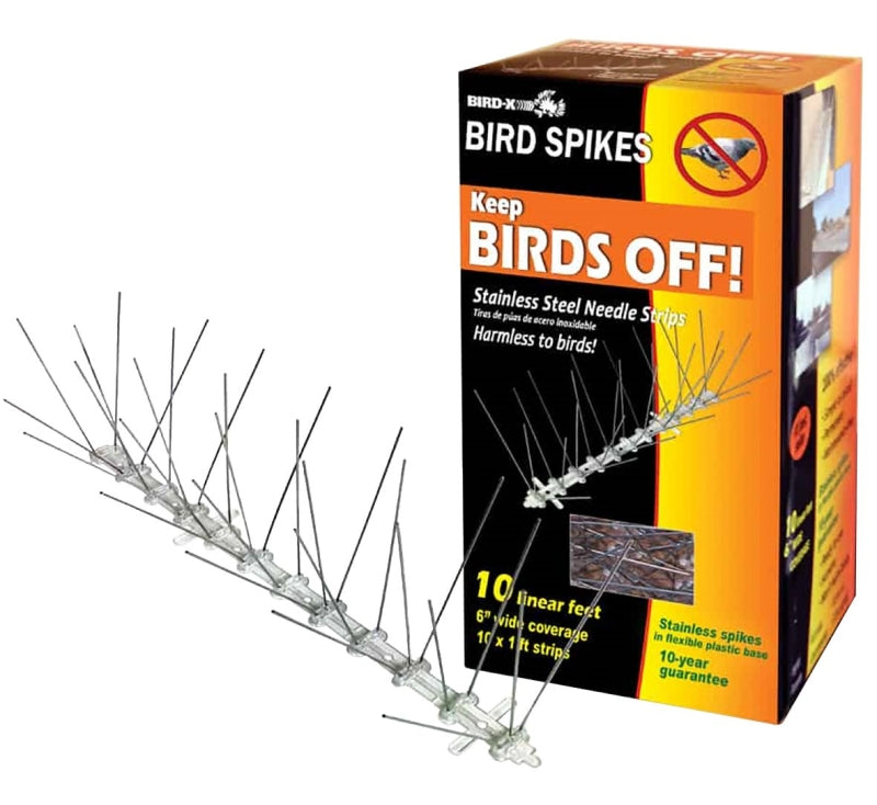 Bird-X STS-10-R Bird Spike Kit, 10 ft Coverage, 4-1/2 in W