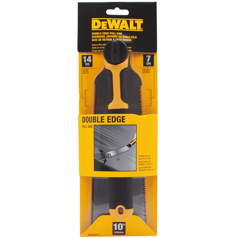 DeWalt 10 in. Double Edge Pull Saw 7/14 TPI Flush Cut 1 pc