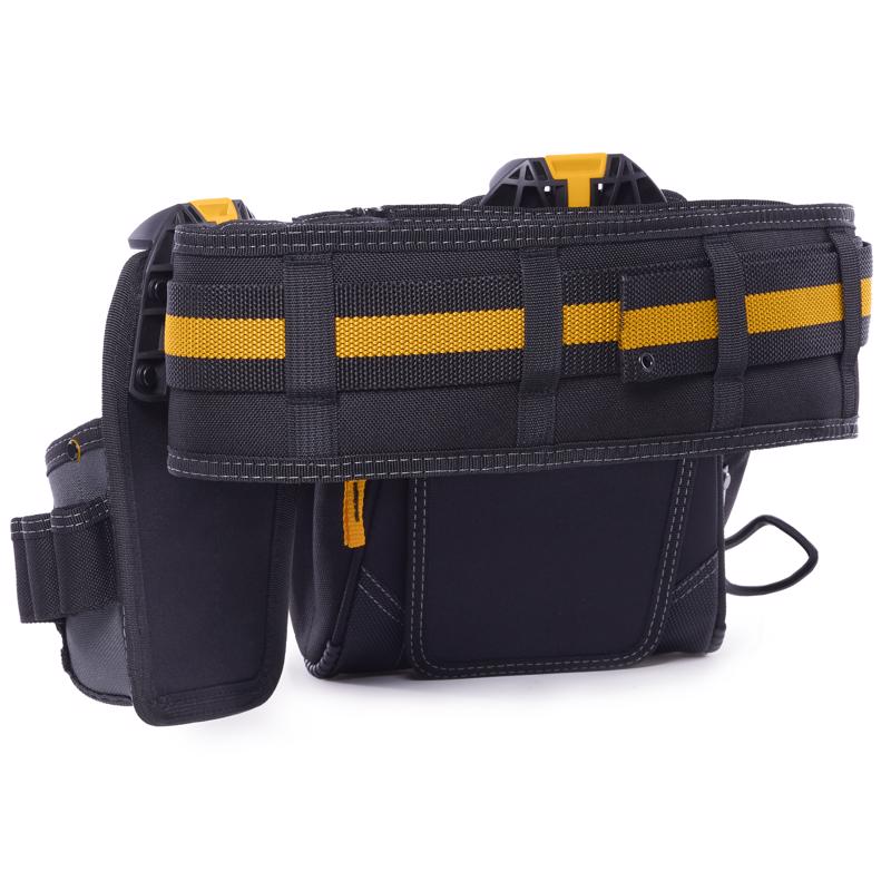 ToughBuilt 27 pocket Polyester Handyman Tool Belt 16 in. L X 12.5 in. H Black/Orange L 32 in to 48 i