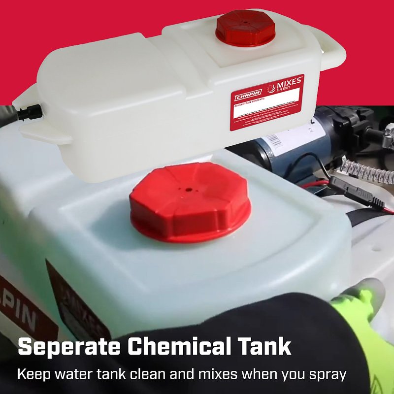 Chapin 97761E Tow Behind Sprayer, 25 gal Tank, 15 ft L Hose