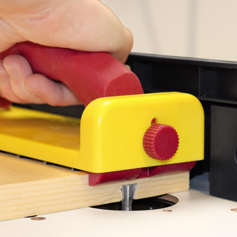 Milescraft GrabberPlus Rubber 8.25 in. L X 4 in. W Miter Table Saw Router Red/Yellow 1 pc