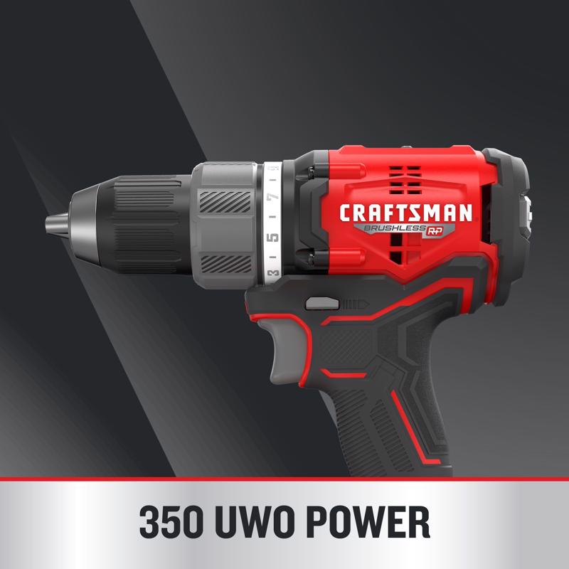 Craftsman V20 BRUSHLESS RP 1/2 in. Brushless Cordless Drill/Driver Kit (Battery)