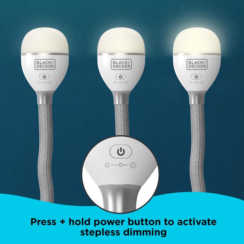 Black+Decker White LED Bendable Work Light