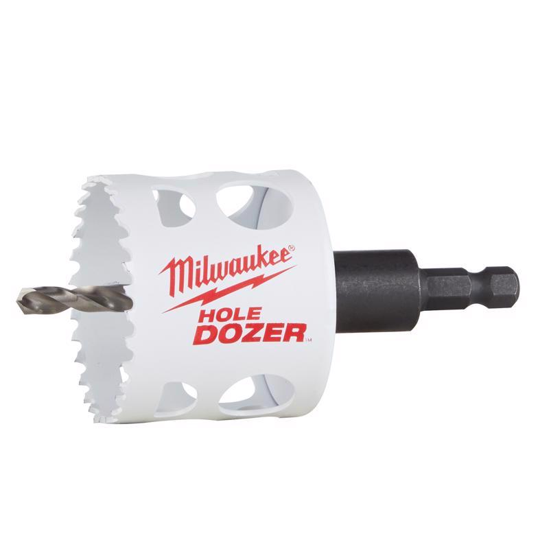 Milwaukee Hole Dozer 2-1/4 in. Bi-Metal Hole Saw with Arbor and Pilot Bit 1 pk, Pack of 2