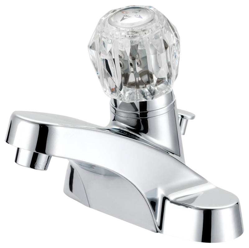 Boston Harbor F4510042CP Lavatory Faucet, 1.2 gpm, 1-Faucet Handle, 3-Faucet Hole, Metal/Plastic, Chrome, Round Handle